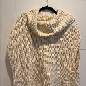 525 America Cream Cowl Neck Sweater